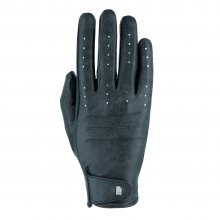 Roeckl Malaga Ridhandske Black Jeans fram