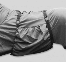 Top Reiter Belly Flap Eksemtäcke Grå