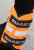 Shires Equi-Flector Benreflex orange detalj