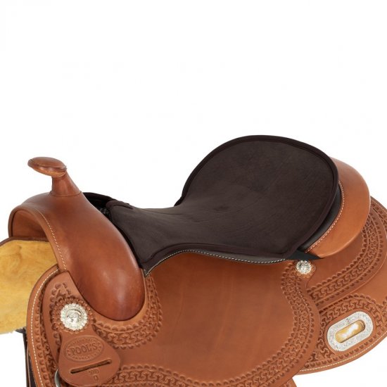 Acavallo Western Seat Saver Dri-Lex brun sida1
