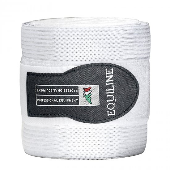 Equiline Work Elastiska Fleecebandage Vit
