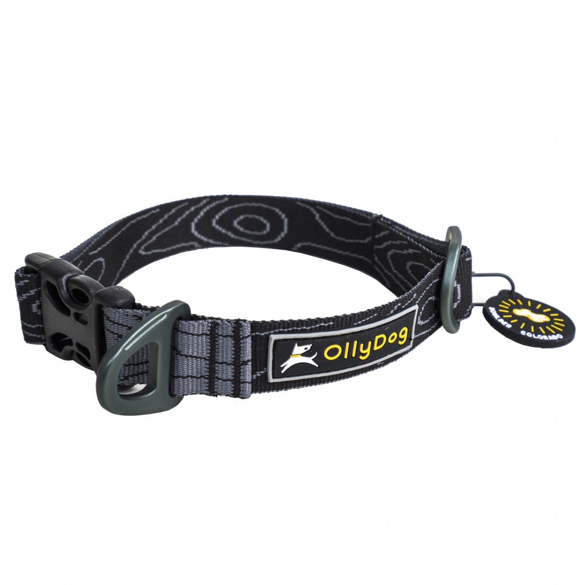 Product Image for OllyDog Flagstaff Collar Raven Bark (Storlek: M)